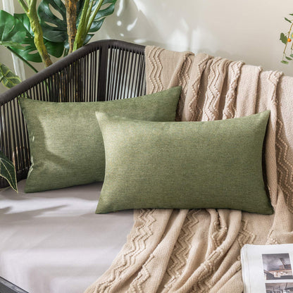 MIULEE Decorative Outdoor Pillow Covers Fall 18x18 Rust