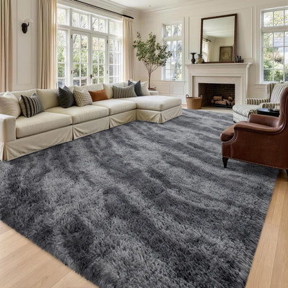 Noahas 2x6 Black Fluffy Soft Runner Rug Non-Slip for Bedroom Dorm Hallway