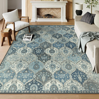 Lahome Moroccan Kitchen Rugs Non Slip Washable, 2x4 Rugs for Entryway