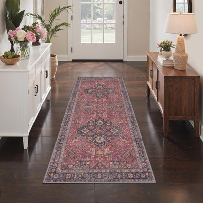 GENIMO 8x10 Washable Area Rugs for Living Room, Non Slip, Taupe Brown