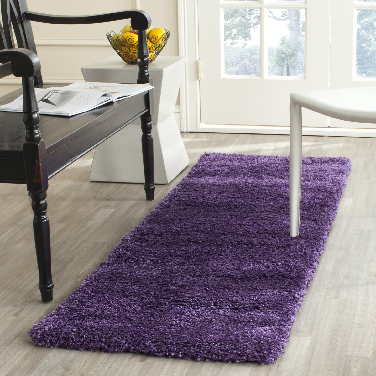 SAFAVIEH Milan Shag Collection 8'6" x 12' Ivory SG180 Solid Non-Shedding Living Room Bedroom Dining Room Entryway Plush 2-inch Thick Area Rug