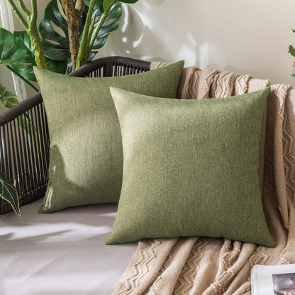 MIULEE Decorative Outdoor Pillow Covers Euro Waterproof 24x24 Beige