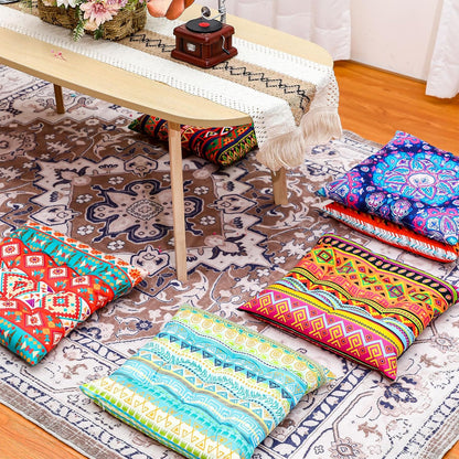 Menkxi 6 Pcs Bohemian Floor Pillows 15 Inch, Stylish