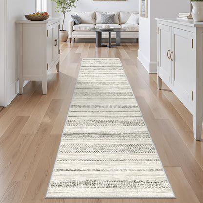 Miukiki 8x10 Area Rug for Living Room, Washable Soft Non Slip Rug Grey