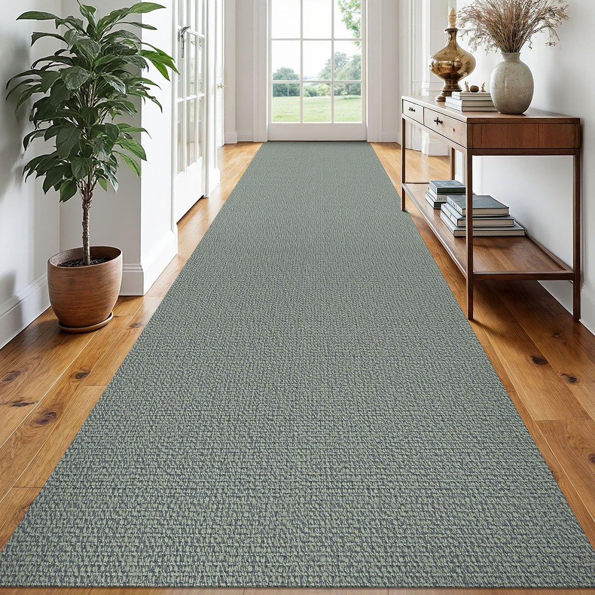 EARTHALL Washable Area Rug, Non Slip Entryway Rug, 4x6 Ft, Sand/Beige