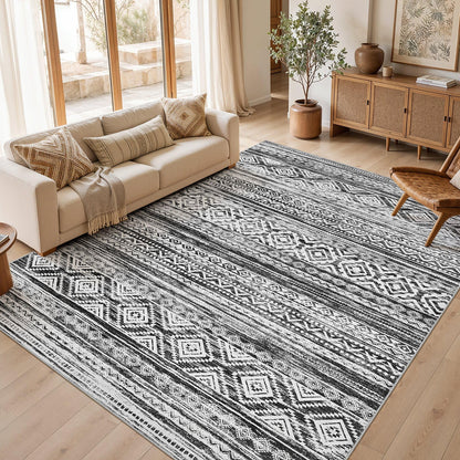 cotiled Boho 5x7 Area Rugs for Living Room: Soft Moroccan Washable Rug