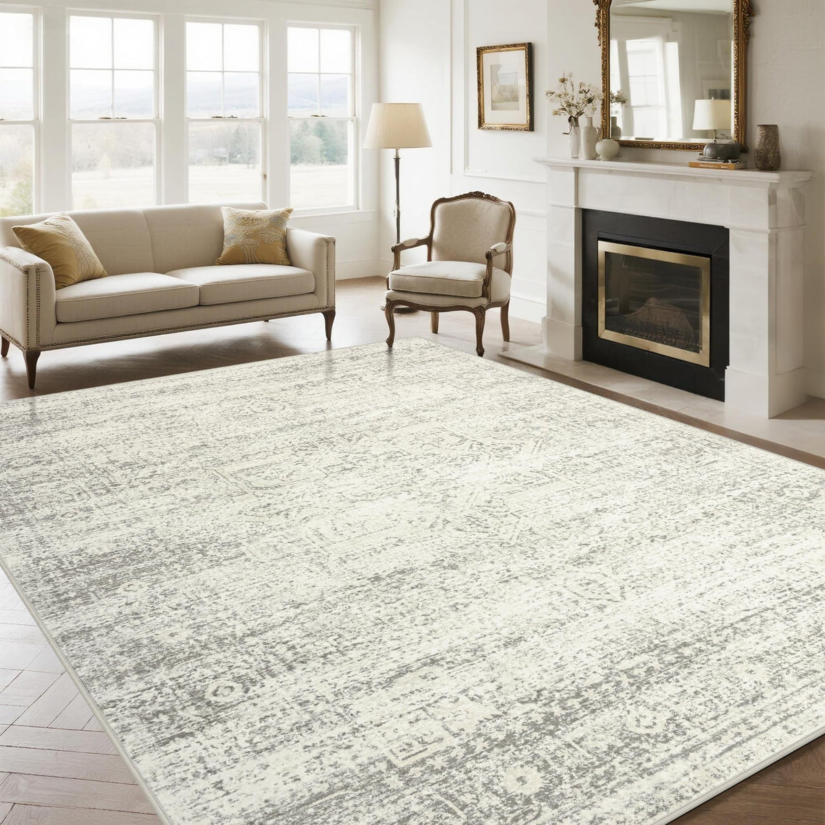 Washable Rugs 5x7 Area Rugs for Living Room,Bedroom,Dining Room Carpet