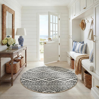 SAFAVIEH Tulum Area Rug 8x10, Large Ivory & Grey TUL272A
