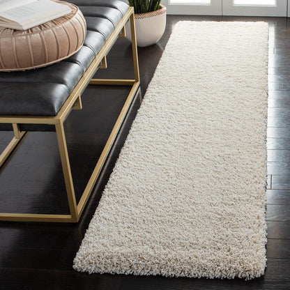SAFAVIEH Milan Shag Collection 8'6" x 12' Ivory SG180 Solid Non-Shedding Living Room Bedroom Dining Room Entryway Plush 2-inch Thick Area Rug