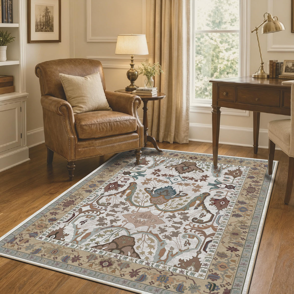 8x10 Rugs for Living Room Washable Green Area Rug Rugs for Bedroom
