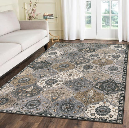Lahome Moroccan Kitchen Rugs Non Slip Washable, 2x4 Rugs for Entryway
