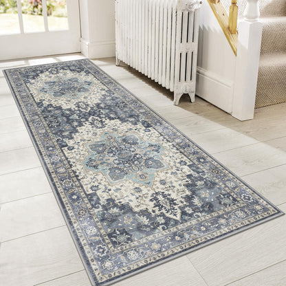 GENIMO 8x10 Washable Area Rugs for Living Room, Non Slip, Taupe Brown