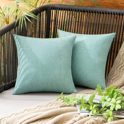MIULEE Decorative Outdoor Pillow Covers Fall 18x18 Rust