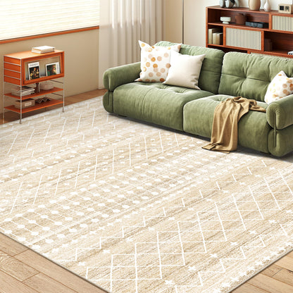 Miukiki 8x10 Area Rug for Living Room, Washable Soft Non Slip Rug Grey