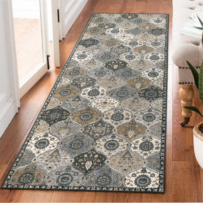 Lahome Moroccan Kitchen Rugs Non Slip Washable, 2x4 Rugs for Entryway