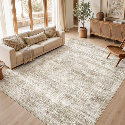 cotiled Boho 5x7 Area Rugs for Living Room: Soft Moroccan Washable Rug