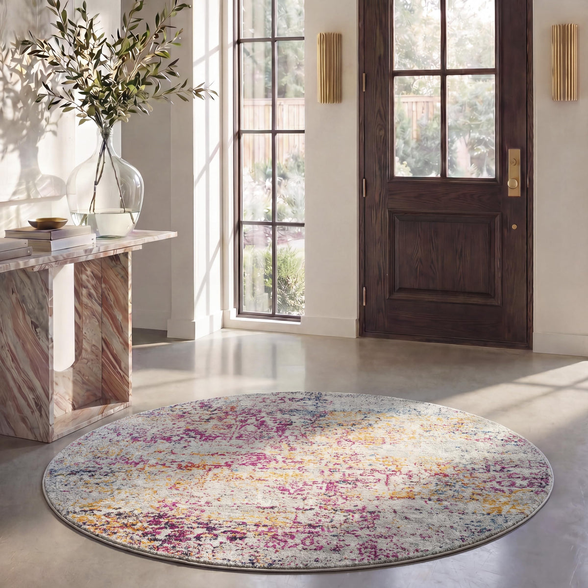 SAFAVIEH Evoke Area Rug 9x12, Large Ivory & Taupe EVK256E