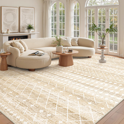 Miukiki 8x10 Area Rug for Living Room, Washable Soft Non Slip Rug Grey