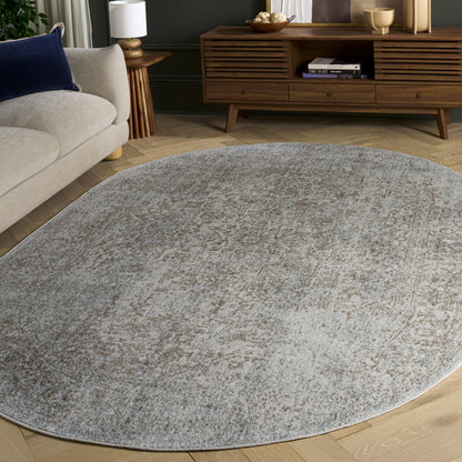 SAFAVIEH Evoke Area Rug 9x12, Large Ivory & Taupe EVK256E