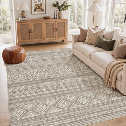 cotiled Boho 5x7 Area Rugs for Living Room: Soft Moroccan Washable Rug