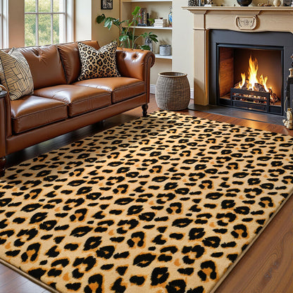 Amearea Modern Area Rugs for Bedroom Living Room, 4x6 Blue Memory Foam Rug