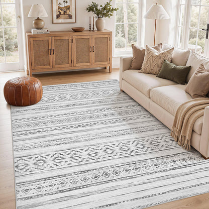 cotiled Boho 5x7 Area Rugs for Living Room: Soft Moroccan Washable Rug
