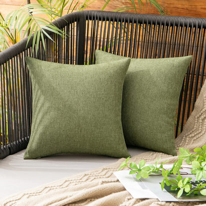 MIULEE Decorative Outdoor Pillow Covers Fall 18x18 Rust