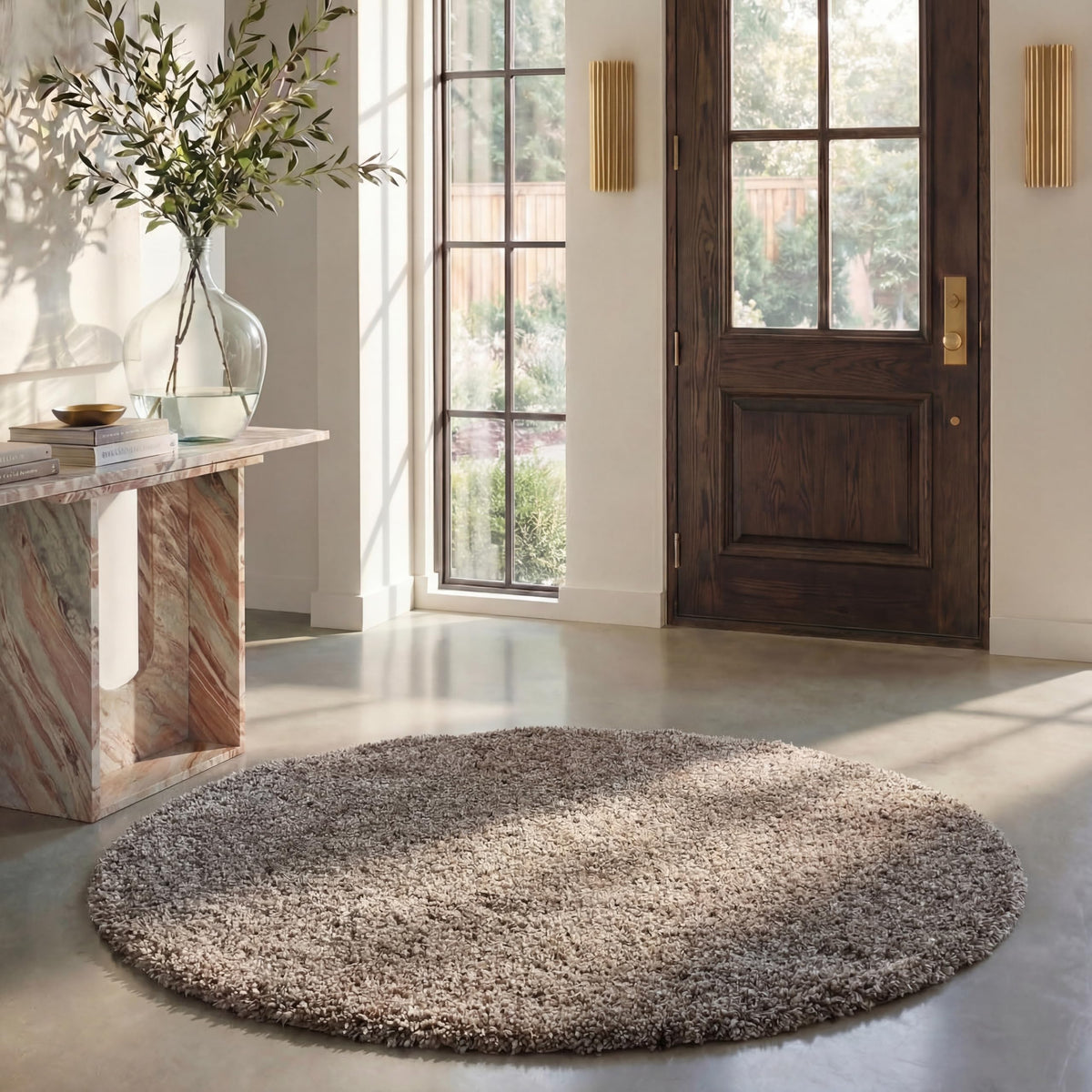 SAFAVIEH Milan Shag Collection 8'6" x 12' Ivory SG180 Solid Non-Shedding Living Room Bedroom Dining Room Entryway Plush 2-inch Thick Area Rug