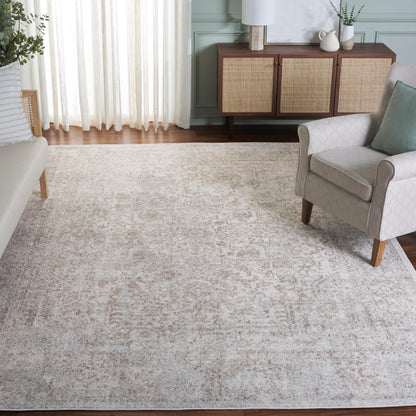 SAFAVIEH Evoke Area Rug 9x12, Large Ivory & Taupe EVK256E