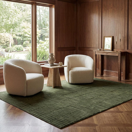 nuLOOM Kailani Green Geometric Washable Area Rug, 9' x 12'
