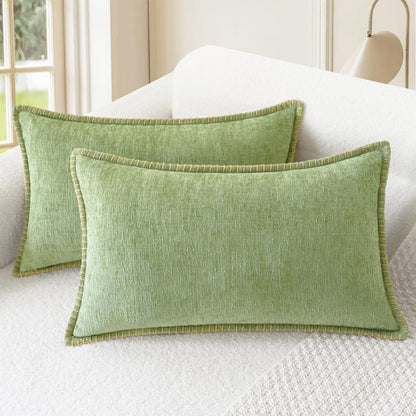 CaliTime Decorative Couch Throw Pillow Covers 18 X 18 Inches Smoke Blue