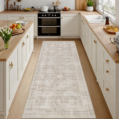 8x10 Area Rugs Living Room: Bedroom Neutral Washable Carpet Beige