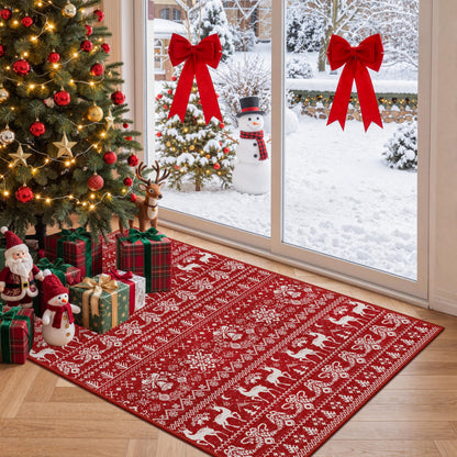 Miukiki 8x10 Area Rug for Living Room, Washable Soft Non Slip Rug Grey