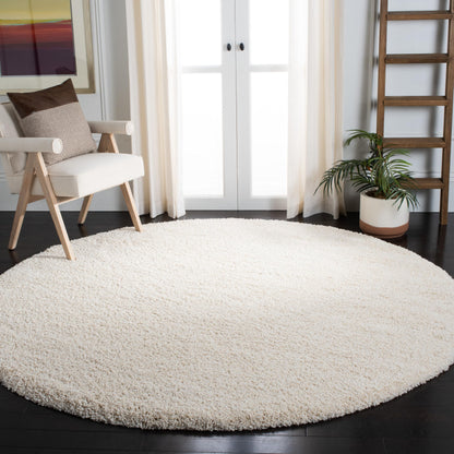 SAFAVIEH Milan Shag Collection 8'6" x 12' Ivory SG180 Solid Non-Shedding Living Room Bedroom Dining Room Entryway Plush 2-inch Thick Area Rug