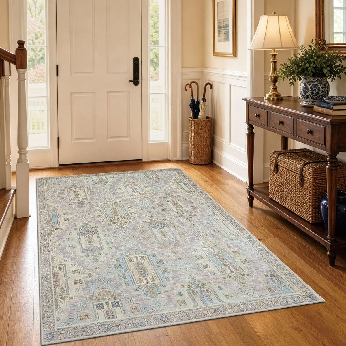 8x10 Rugs for Living Room Washable Green Area Rug Rugs for Bedroom