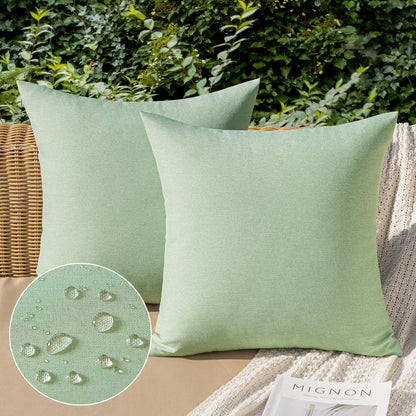 MIULEE Decorative Outdoor Pillow Covers Fall 18x18 Rust