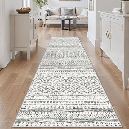 Miukiki 8x10 Area Rug for Living Room, Washable Soft Non Slip Rug Grey