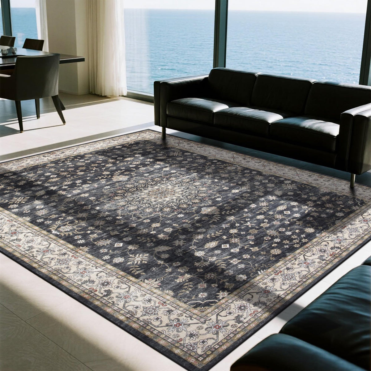 Washable Rugs 5x7 Area Rugs for Living Room,Bedroom,Dining Room Carpet