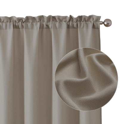 Chyhomenyc White Curtains 84 Inch Length 2 Panels 40Wx84L inches