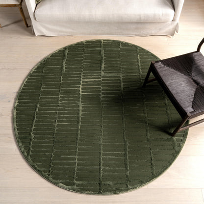 nuLOOM Kailani Green Geometric Washable Area Rug, 9' x 12'