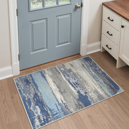 GENIMO 8x10 Washable Area Rugs for Living Room, Non Slip, Taupe Brown