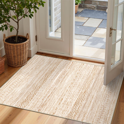 Miukiki 8x10 Area Rug for Living Room, Washable Soft Non Slip Rug Grey