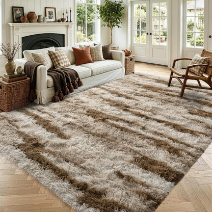 Noahas 2x6 Black Fluffy Soft Runner Rug Non-Slip for Bedroom Dorm Hallway