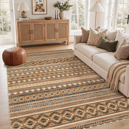 cotiled Boho 5x7 Area Rugs for Living Room: Soft Moroccan Washable Rug