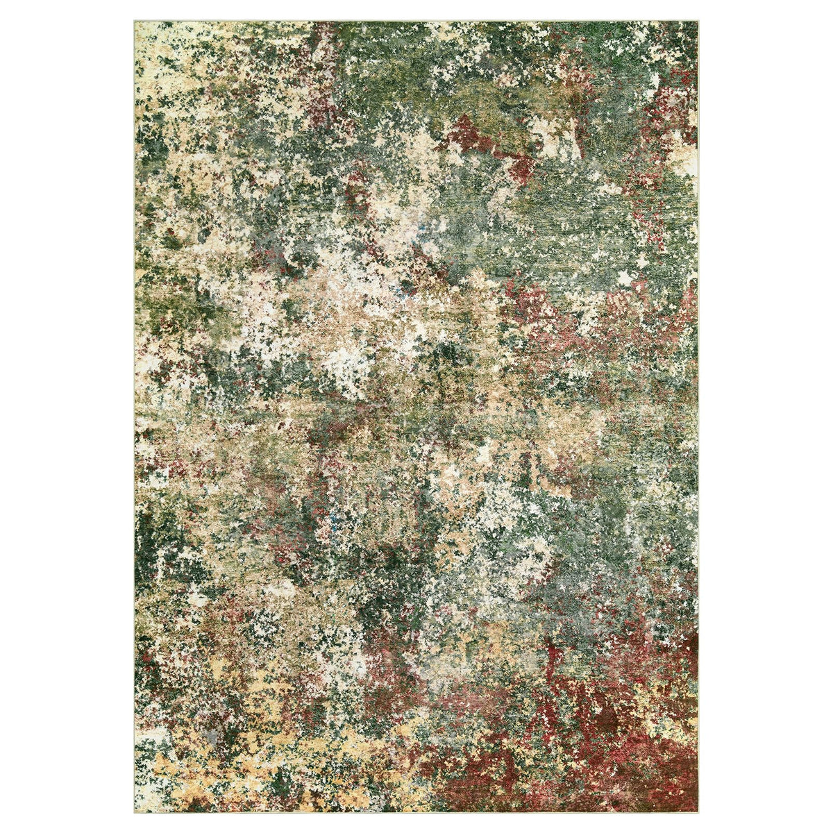 Washable Area Rug for Living Room: 9x12 Modern Abstract Neutral Soft Rug for Bedroom Dining Room No Slip Low Pile Carpet for Nursery Home Office - Grey/Blue