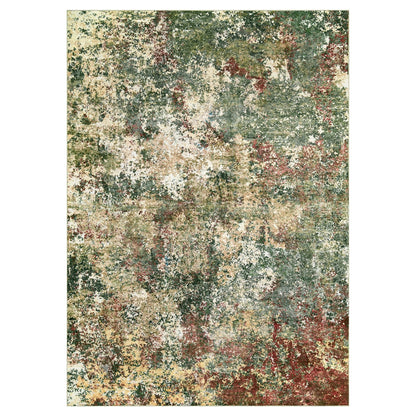 Washable Area Rug for Living Room: 9x12 Modern Abstract Neutral Soft Rug for Bedroom Dining Room No Slip Low Pile Carpet for Nursery Home Office - Grey/Blue