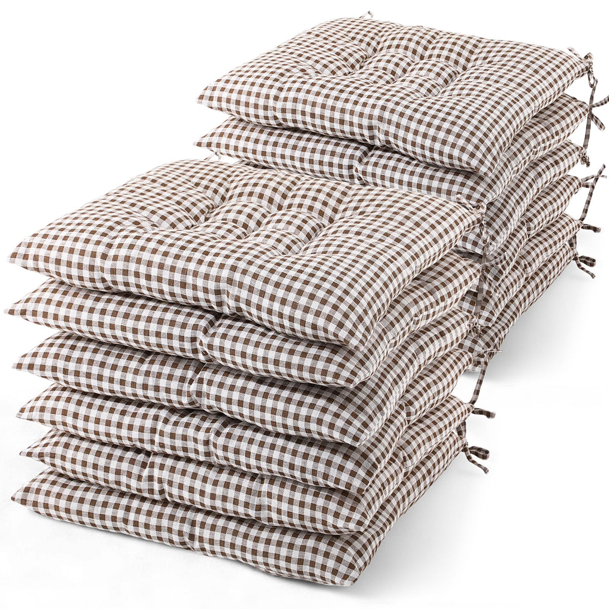12 Pcs Bulk Floor Pillows Cushion for Kids Classroom,Coffee Color,Square