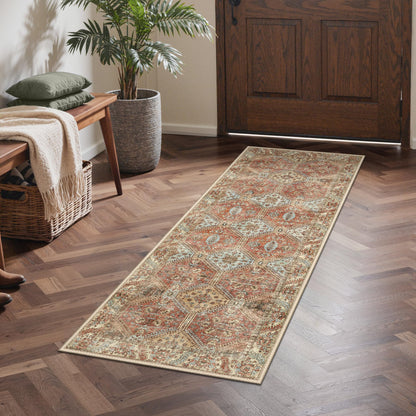 GENIMO 8x10 Washable Area Rugs for Living Room, Non Slip, Taupe Brown