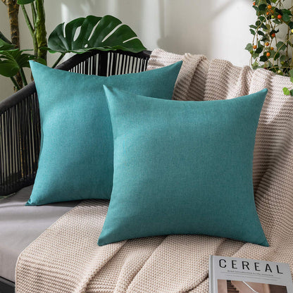 MIULEE Decorative Outdoor Pillow Covers Fall 18x18 Rust