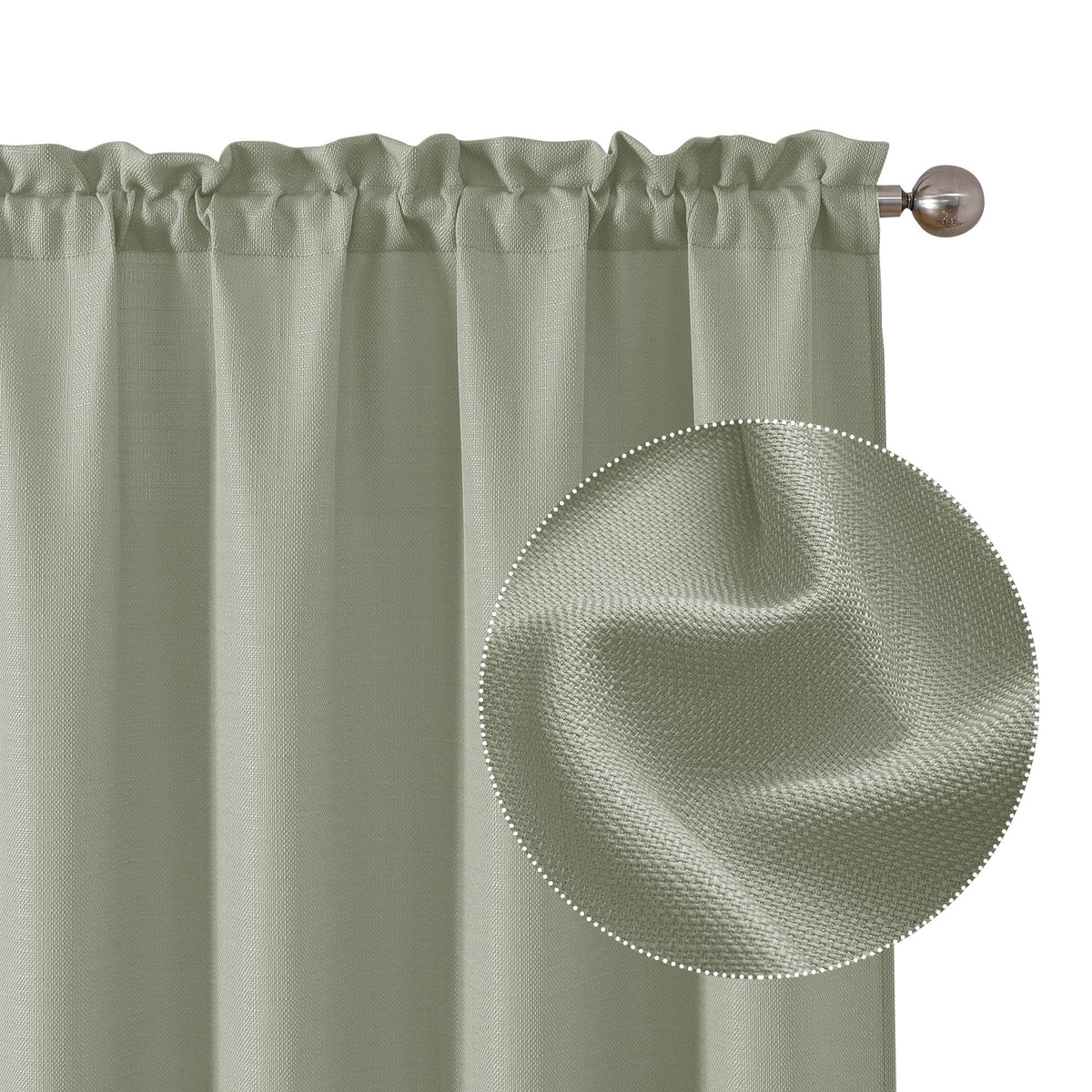 Chyhomenyc White Curtains 84 Inch Length 2 Panels 40Wx84L inches